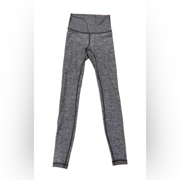 lululemon athletica Pants - Lululemon heathered gray leggings SZ 2